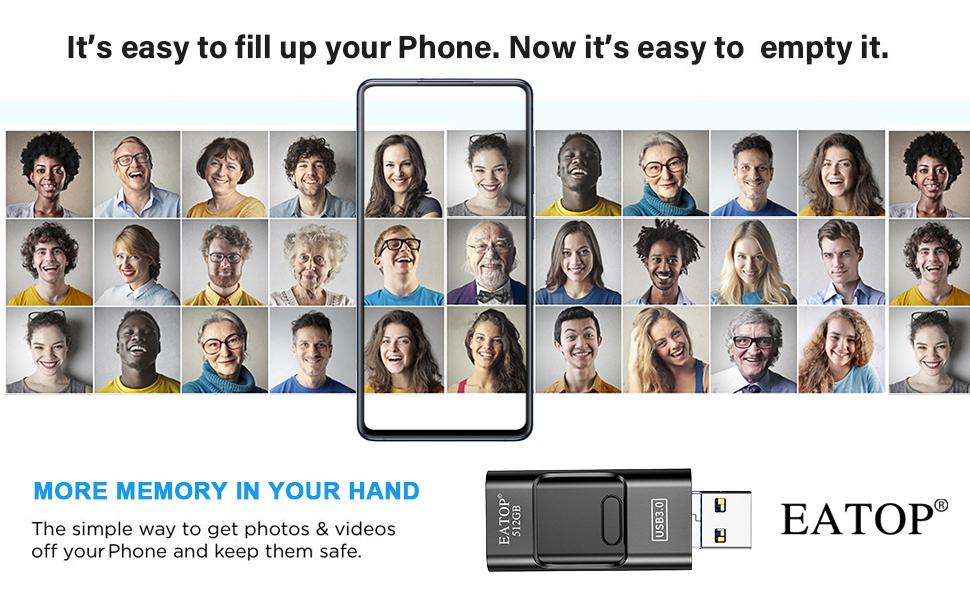 usb flash drive for phone flash drive phone memory stick phone photo stick phone flash drive 512gb