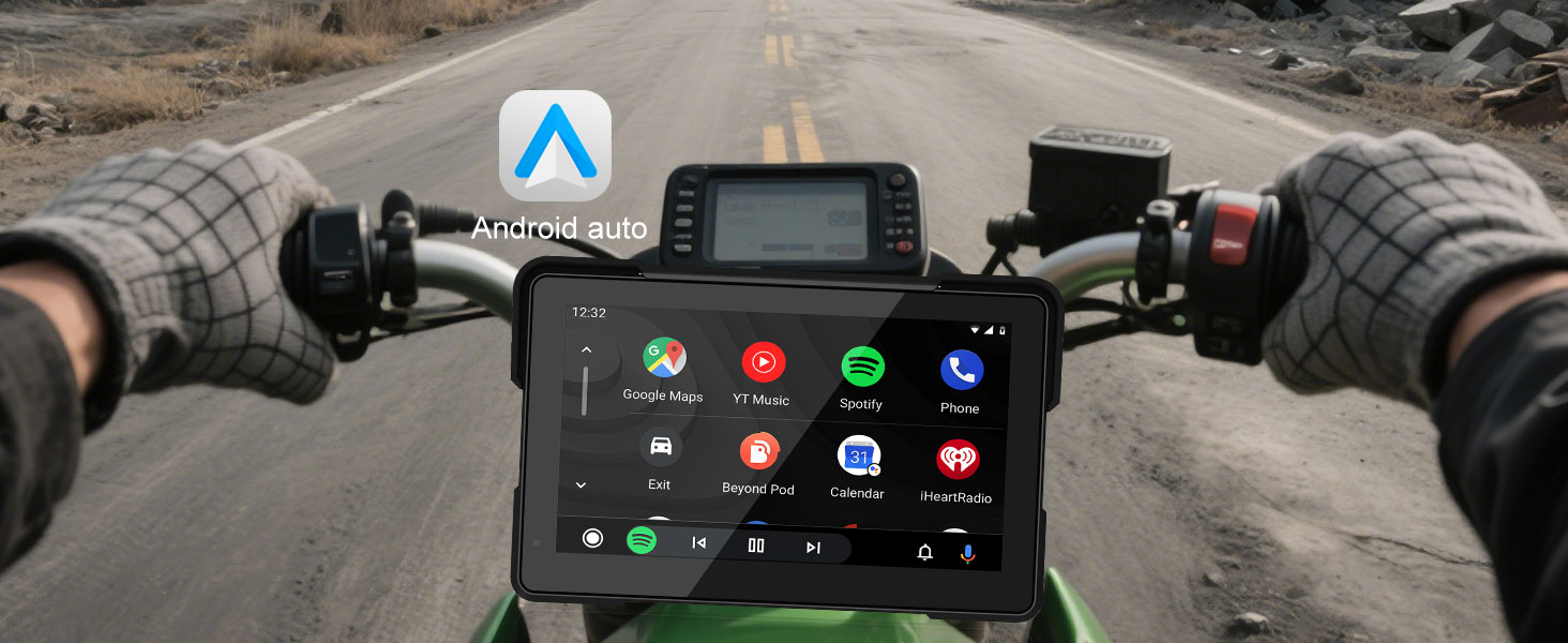 YZW MT700 Motorcycle Carplay YZW Carplay Pantallas Para Carro Con Bluetooth Pantalla Para Moto GPS