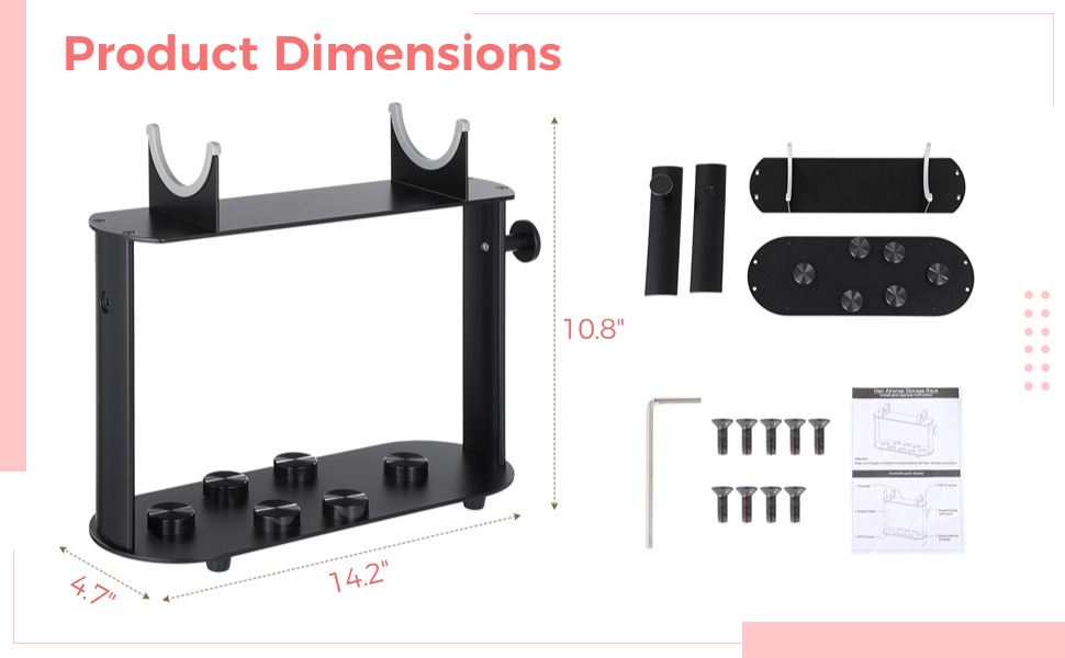 Classic Black Design: Elevate your space with the organizer's sleek black exterior