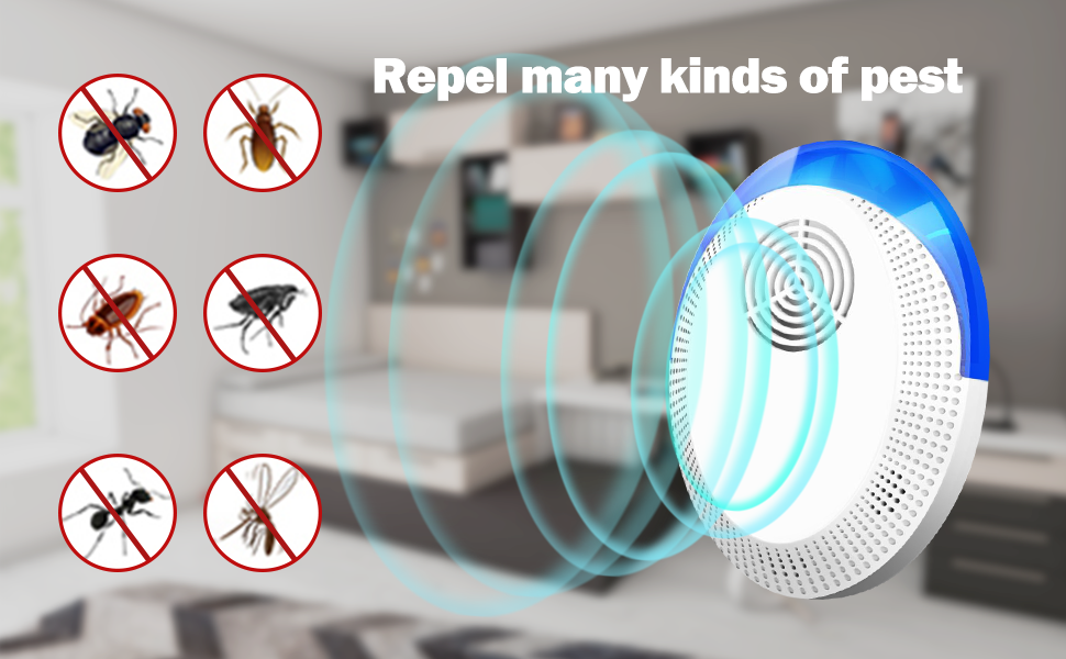 Ultrasonic Pest Repeller 6 Pack, Mouse Repellent Ultrasonic