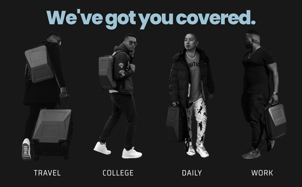 Cyberbackpack is perfect for work, college, daily commute and travel