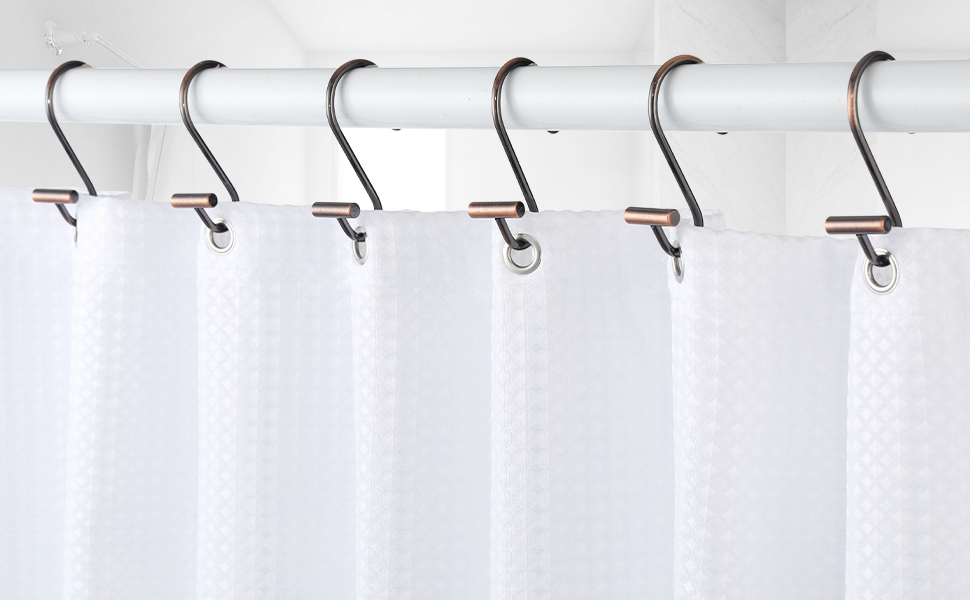 Shower Curtain Hooks, Goowin Shower Curtain Rings, TBar