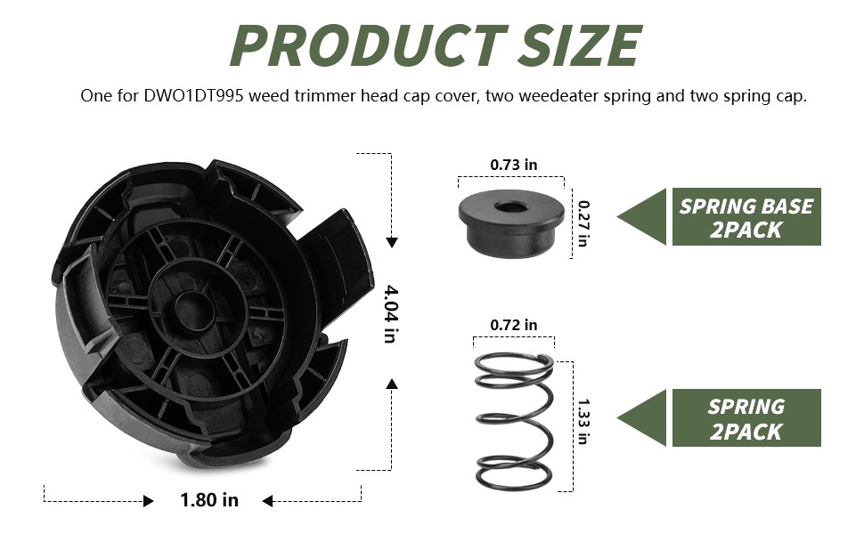 Dewalt Weed Trimmer Head Cap Compatible