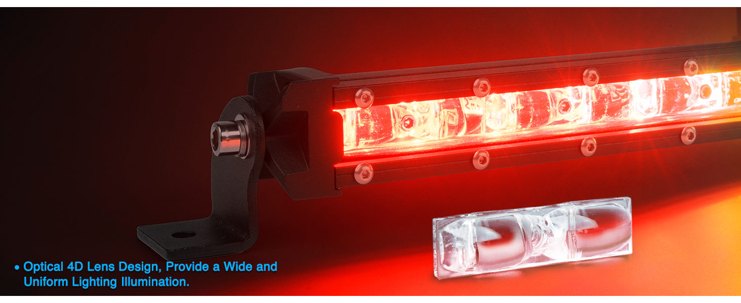 Lupar 30" LED Chase Strobe Light Bar, Offroad Safety