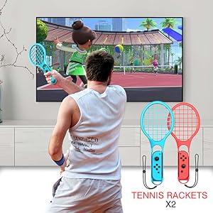 Tennis Rackets for Joy-Con