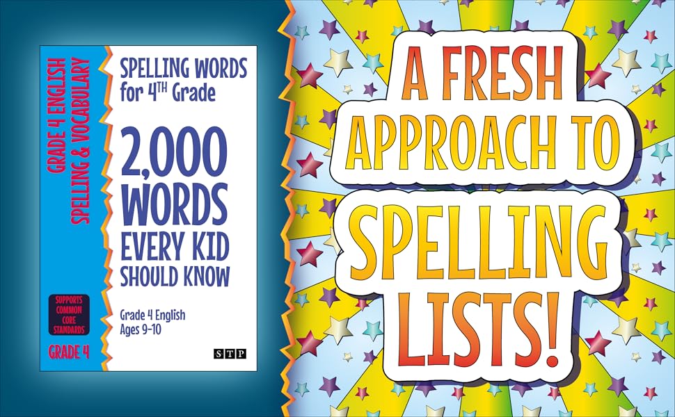 Cover of Spelling Words for 4th Grade by STP Books