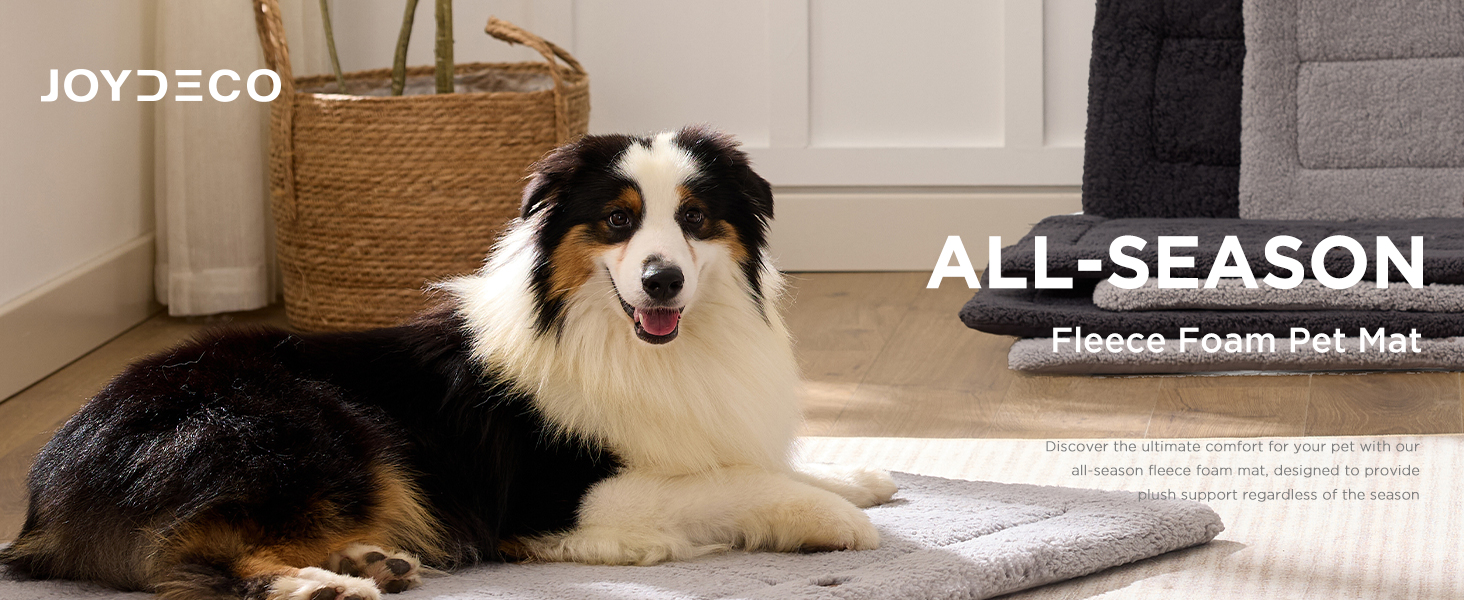 Joydeco dog bed mat for crate kennel washable machine