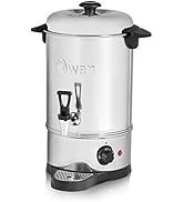 Swan SWU8L Catering Urn with Automatic Temperature Control, Drip Tray, 8L, 1600W, Stainless Steel