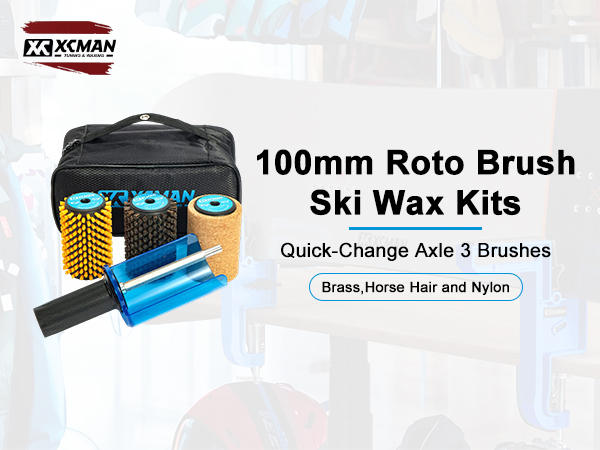 Amazon.com: XCMAN Ski Roto Brush Kit 100mm Length-Nylon,Horsehair