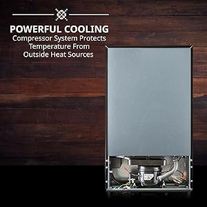 ivation wine cooler powerful compressor cooling
