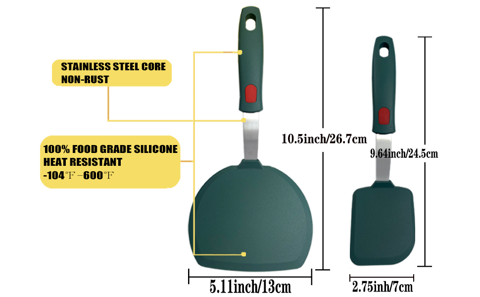 Contiup Kitchen Spatula,Fish Spatulas For Nonstick Cookware