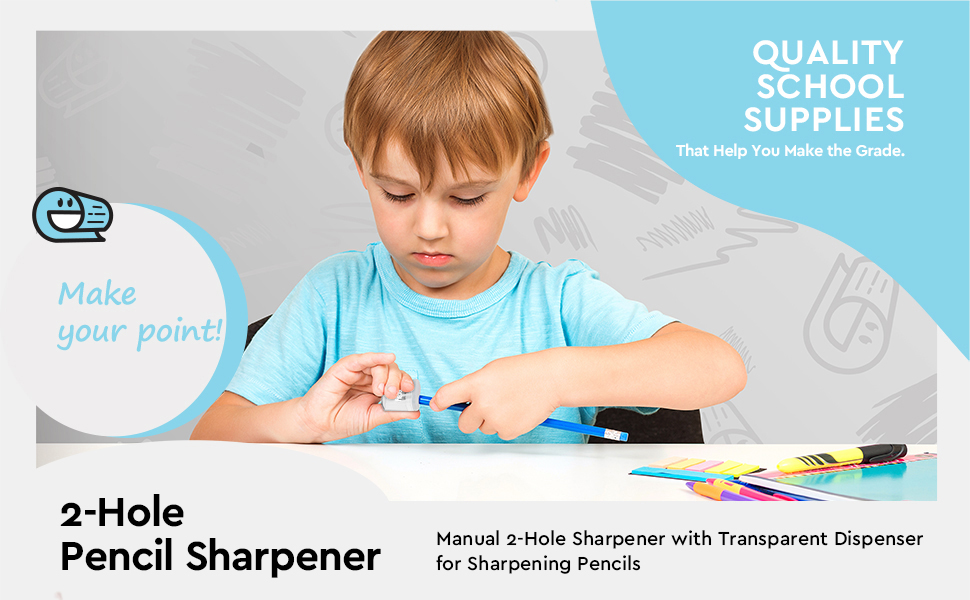 2 hole sharpener with recycle bin