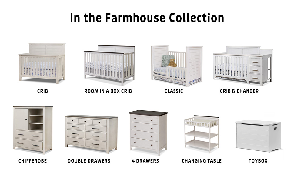 SORELLE FURNITURE Sorelle Farmhouse Room in a Box, 3 Piece