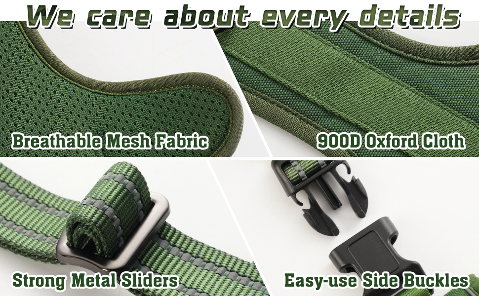 rabbitgoo Tactical Dog Harness No Pull, Military Dog Vest