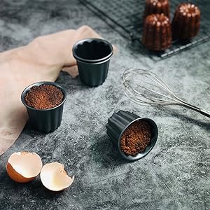 Amazon | カヌレ型 8個セット カヌレ焼型 ケーキ型 抜き形 直径