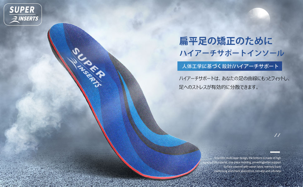 Amazon.co.jp: インソール 衝撃吸収 中敷きインソール アーチサポート