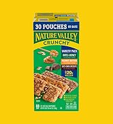 Nature Valley Crunchy Granola Bars Bulk Variety Pack, Oats 'n Honey, Peanut Butter & Oats 'n Dark...