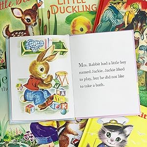 animal stories vintage storybook set board book