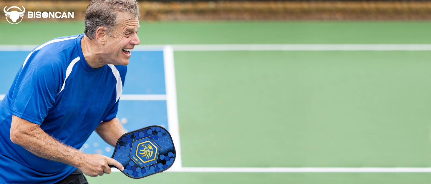 BISONCAN Pickleball Paddles Pickleball Set of 4 Wood