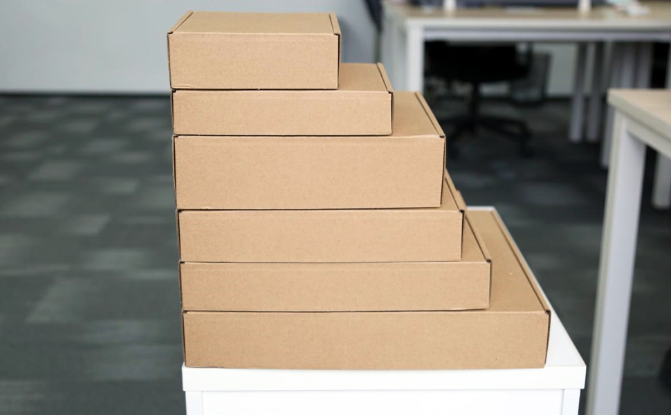 Shipping Boxes，(10.6 x6.5 x2.0 inch) Small Size Set of 25