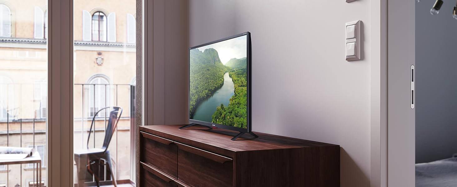 SHARP 32EE6K 32Inch HD Ready Smart LED TV in Black with Active Motion