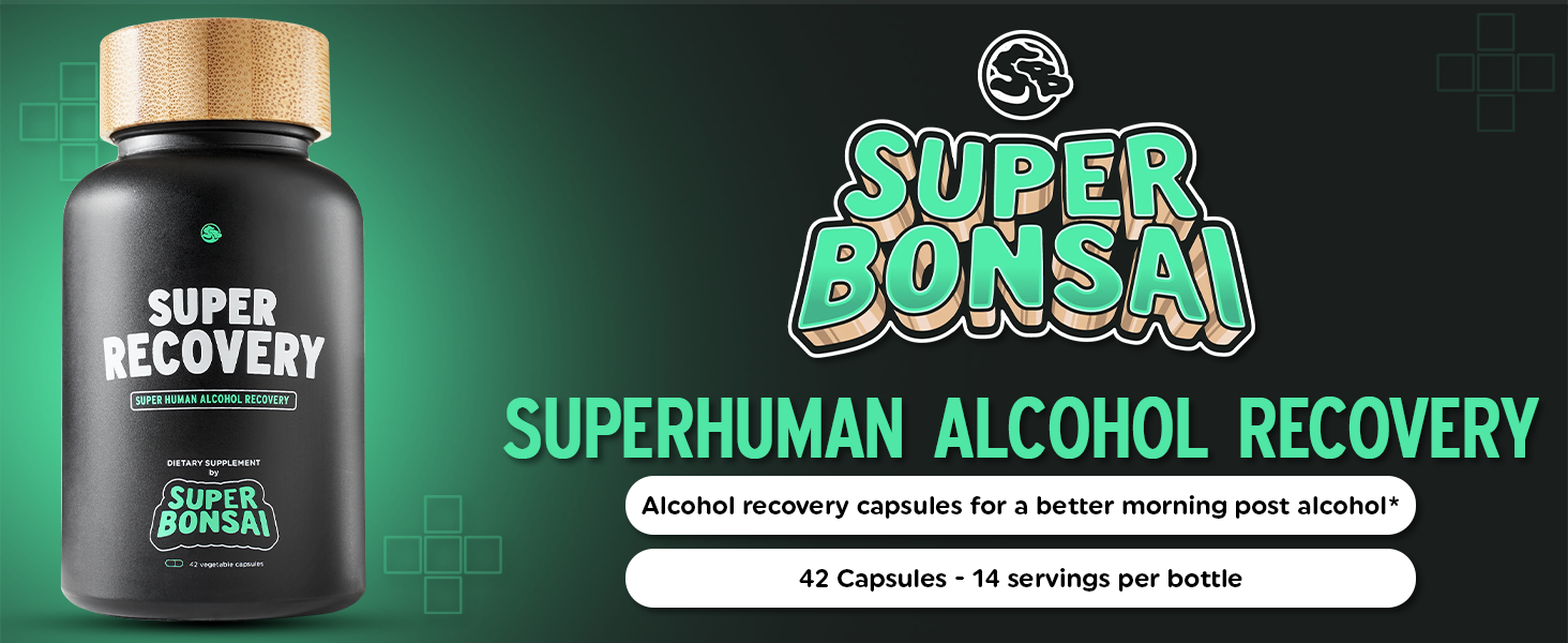 Superbonsai alcohol recovery & liver health support supplements