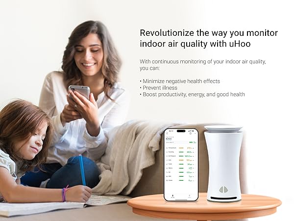 uHooスマートエアモニター Amazon.com: uHoo 9-in-1 Smart Air Quality Monitor Indoor