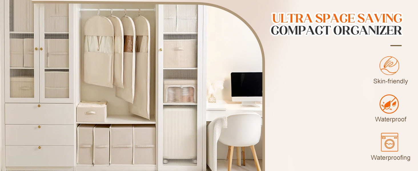 Space Saving Hanging Garment Bag