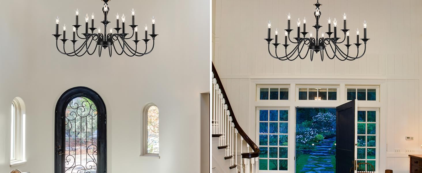 Black Farmhouse Chandelier