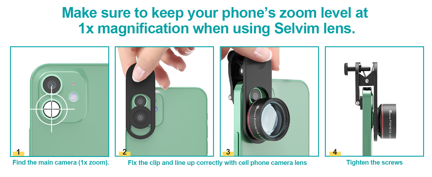Selvim Phone Camera Lens Phone Lens Kit with 22X Telephoto Lens, 235