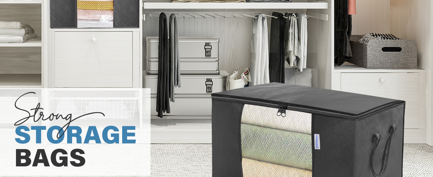 90L Clothes Storage Bags with Zips