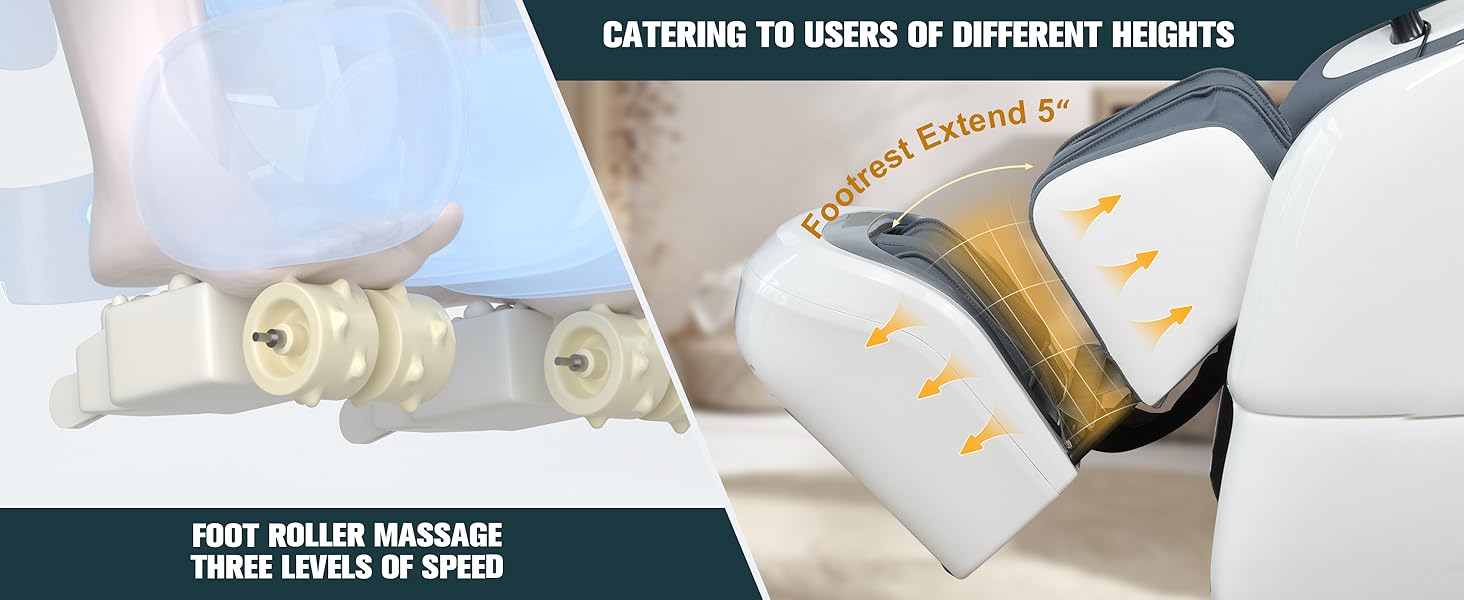 massage chair foot roller