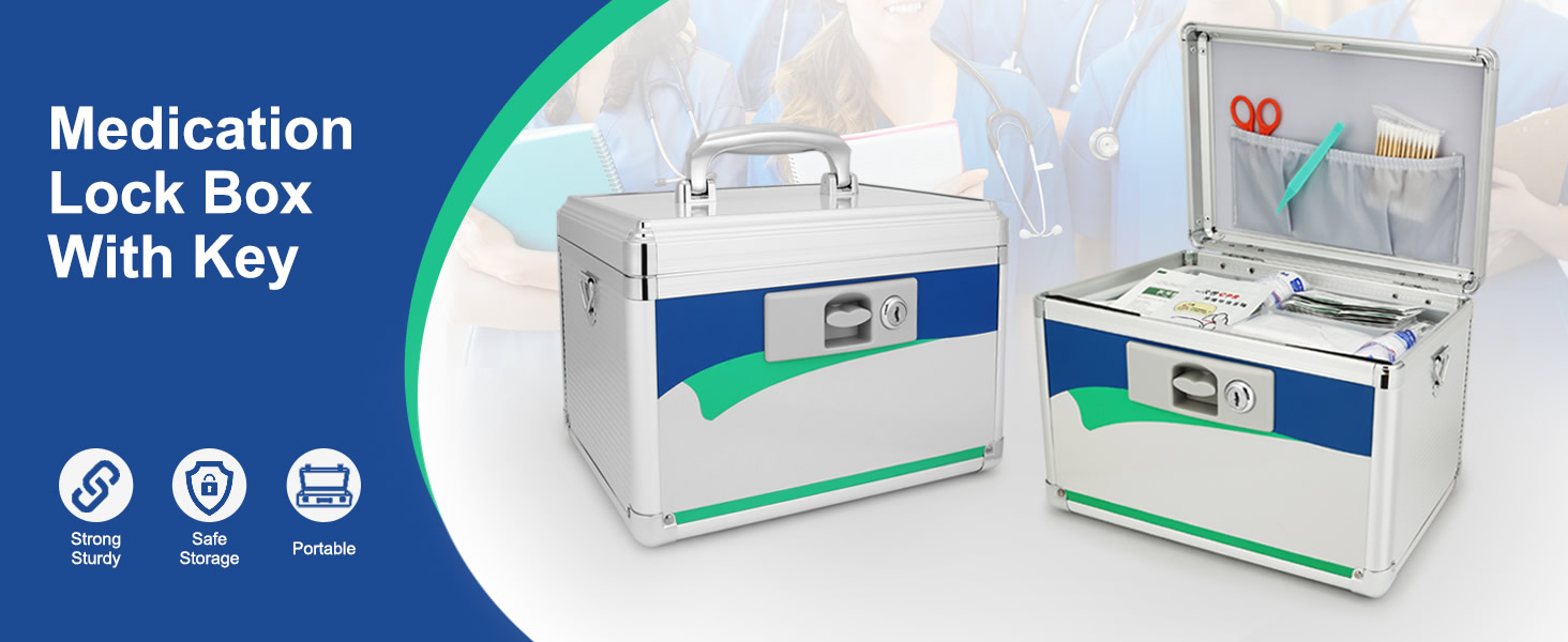 Medicine Lock Box With Key