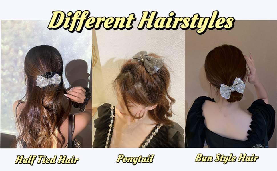 Rhinestone Hair Scrunchie for Women