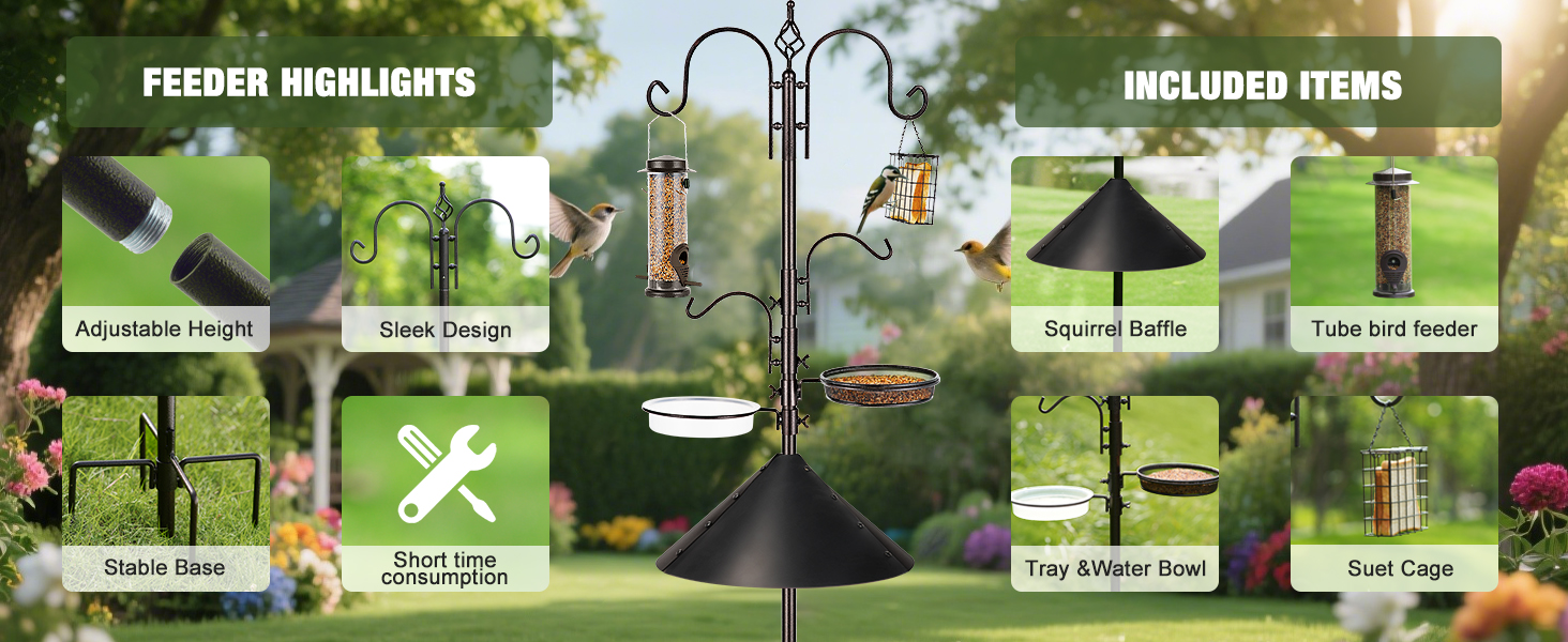 Multi Bird Feeding station