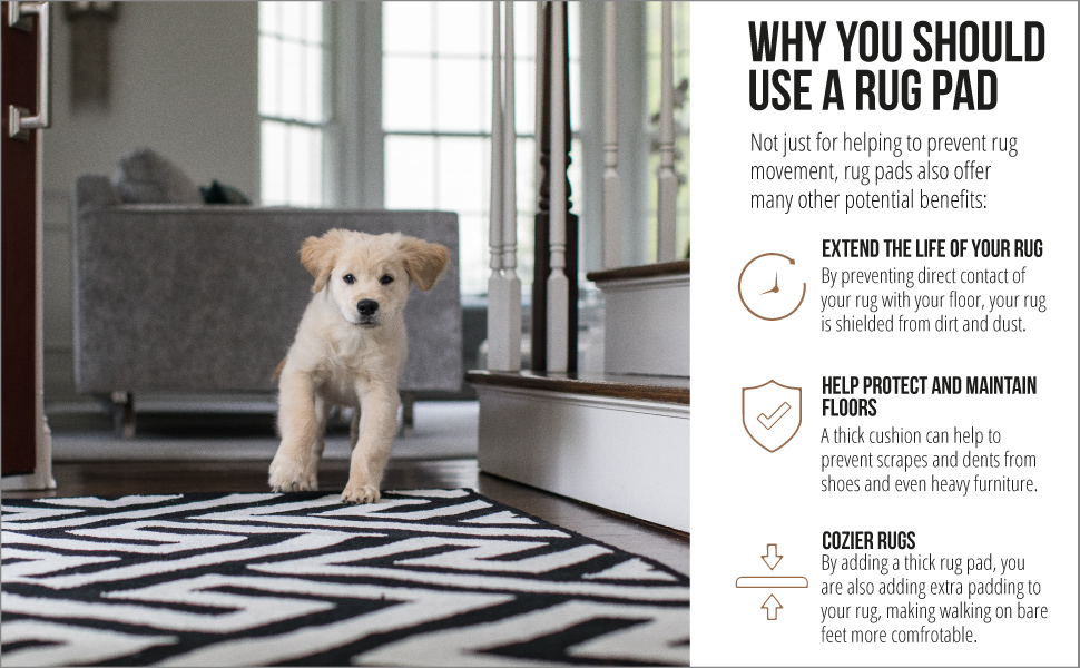 Gorilla Grip Thick Extra Plush Felt and Natural Rubber Pad Protects