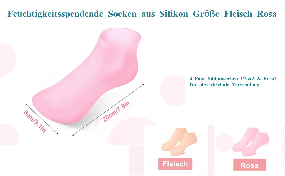 silikonesokker til fødder