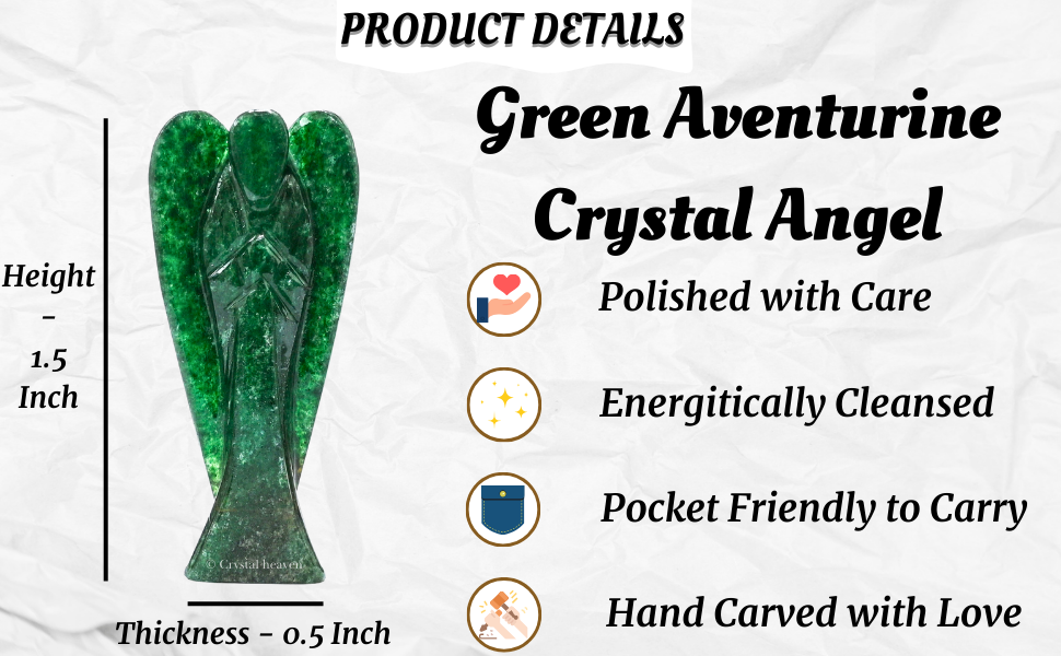 hand Carved Crystal Angel