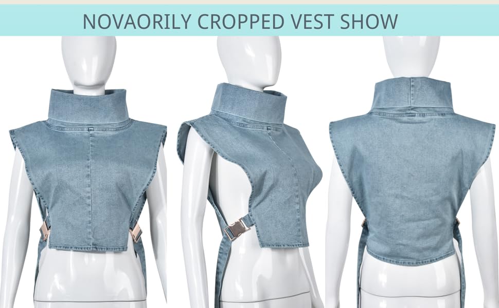 womens varsity jacket cropped jean jacket womens vests fashion casual jean denim corset top