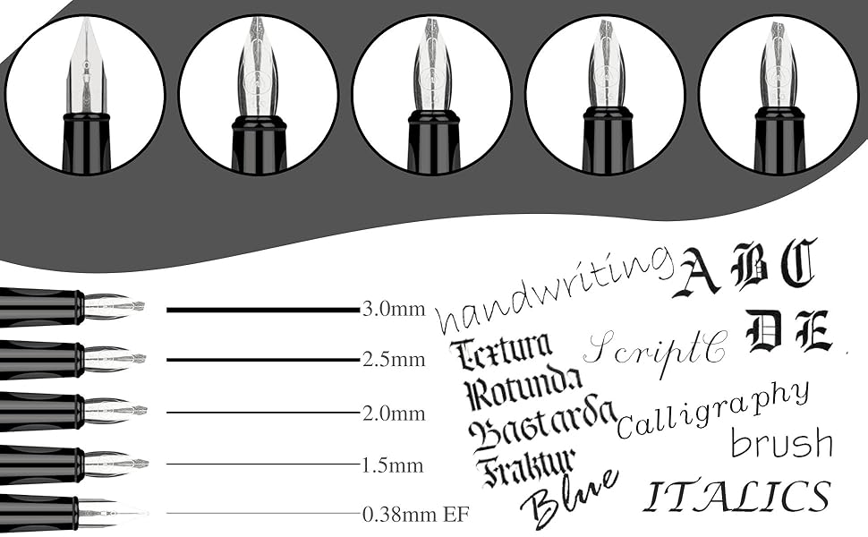 GC QUILL Calligraphy Pens Set 64pcs Calligraphy Fountain Pen Set with
