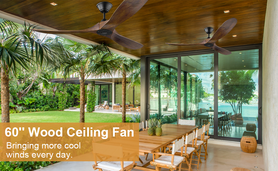 70 Inch Outdoor Ceiling Fan No Light Large Airflow