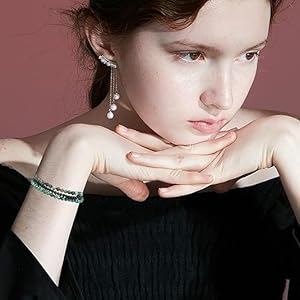 6 PCS 4mm Mini Semi - Precious Gemstones, Beaded Bracelets