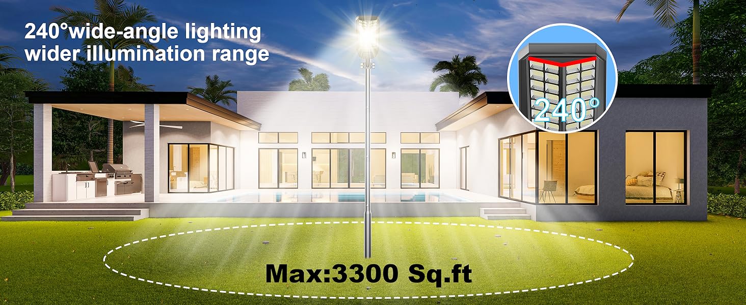 804 led outdoor solar light