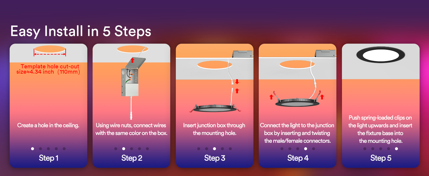 How to install the light?