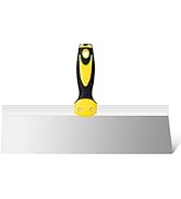 Mister Rui Taping Knife, 14 Inch Stainless Steel Drywall Taping Knife, Drywall Tools with Soft Gr...