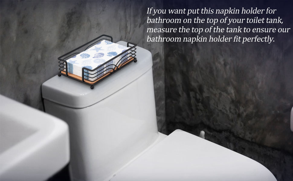 MOLEDINO Napkin Holder for Bathroom, Bathroom Napkin Holder Paper Disposable Hand