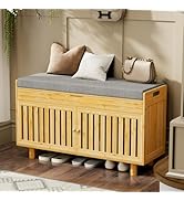 家具 cabinet bench Solid Wood Shoe Bench, Padded Storage Bench, Entryway Bench