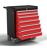 OAKANDO 7-Drawer Metal Rolling Tool Chest with Wheels,Tool Storage Cabinet with Locking System，To...