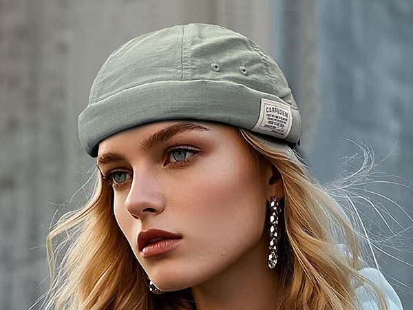 CLAPE Cotton Brimless Hat Fisherman No Visor Skull Beanie