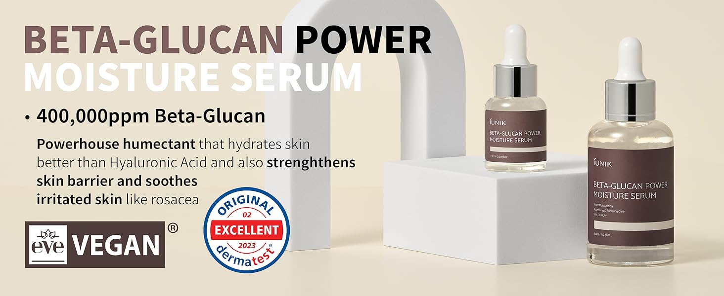 Beta Glucan Serum Essence Toner Super Hydrating Deeply Moisturizing Calming Soothing Dewy Skin